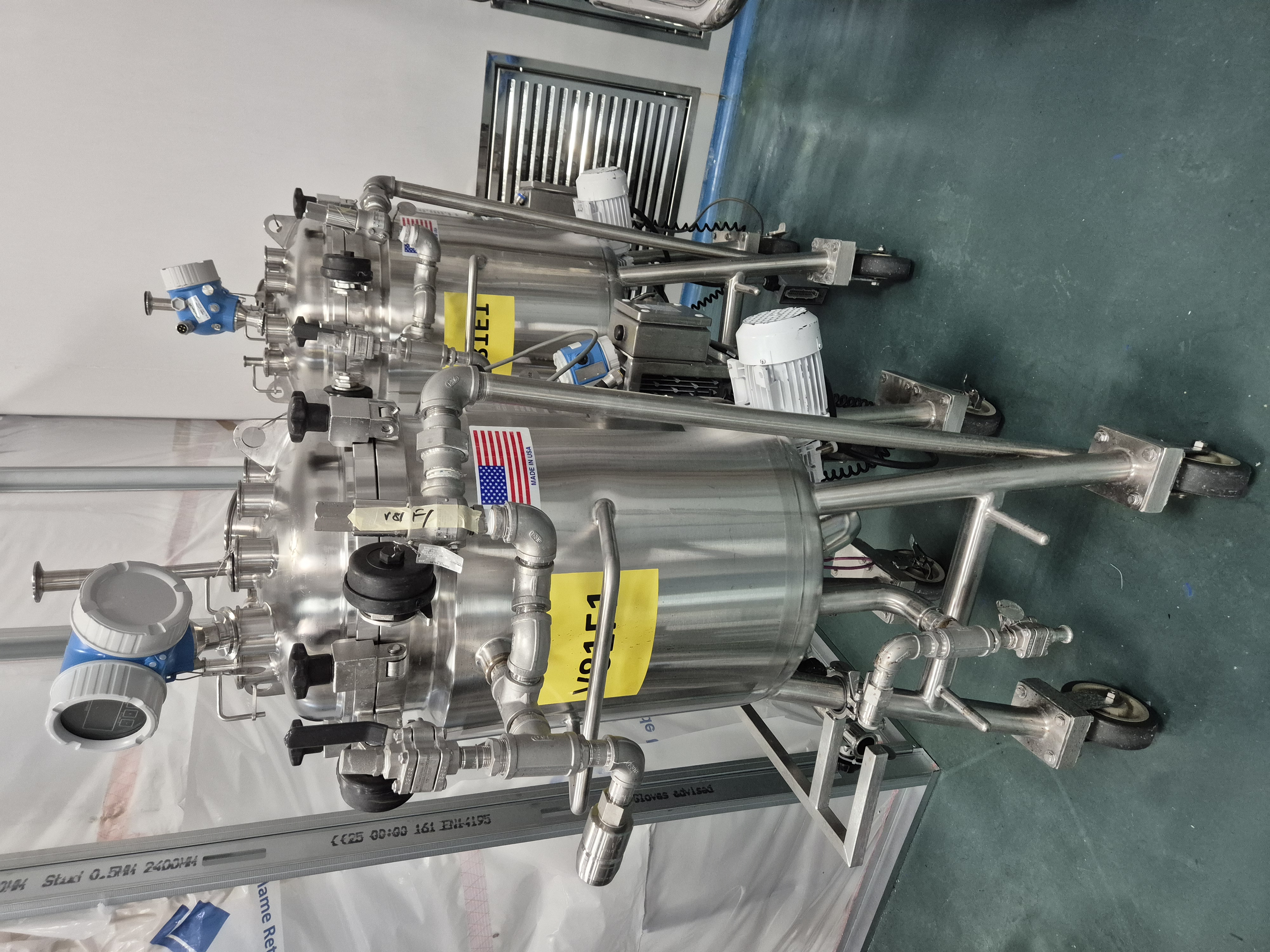 Used 2014 T&C Stainless 70 Litre Jacketed & Pressure Rated Transit Tank Pharmacutical Spec