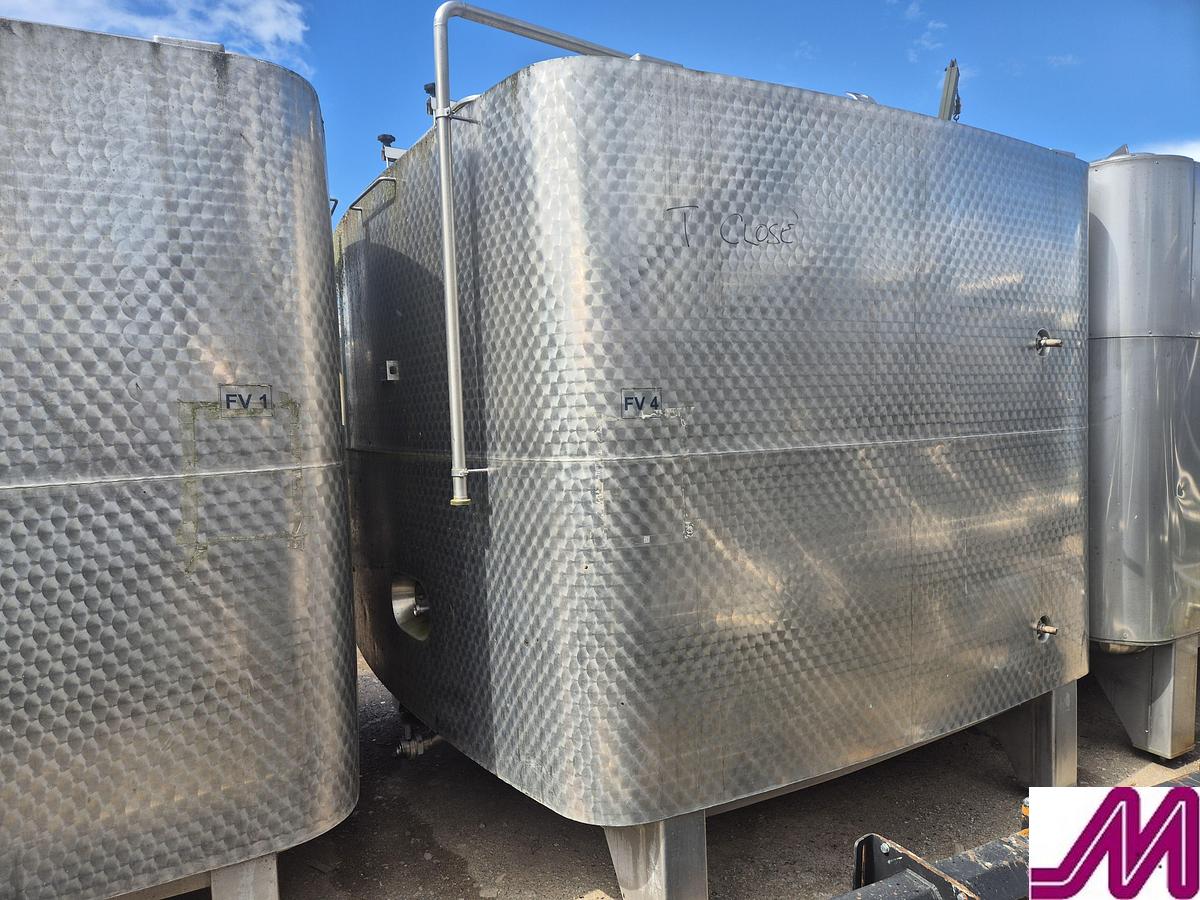 Used Moeschle 11,700 Litre Jacketed Square Tank