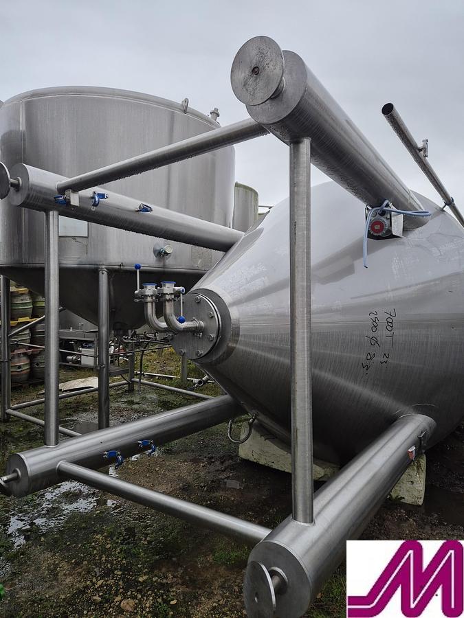 Used 2023 18,760 Litre Cylindro Conical Fermenting Vessel 6PD