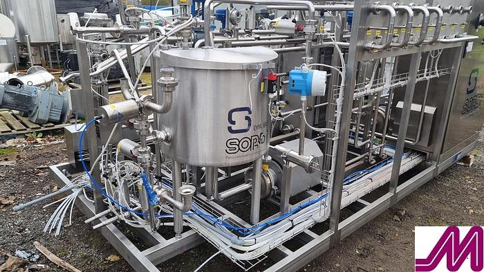 Used 2020 Sordi Skid Mounted Flash Pasteuriser with Buffer Tank