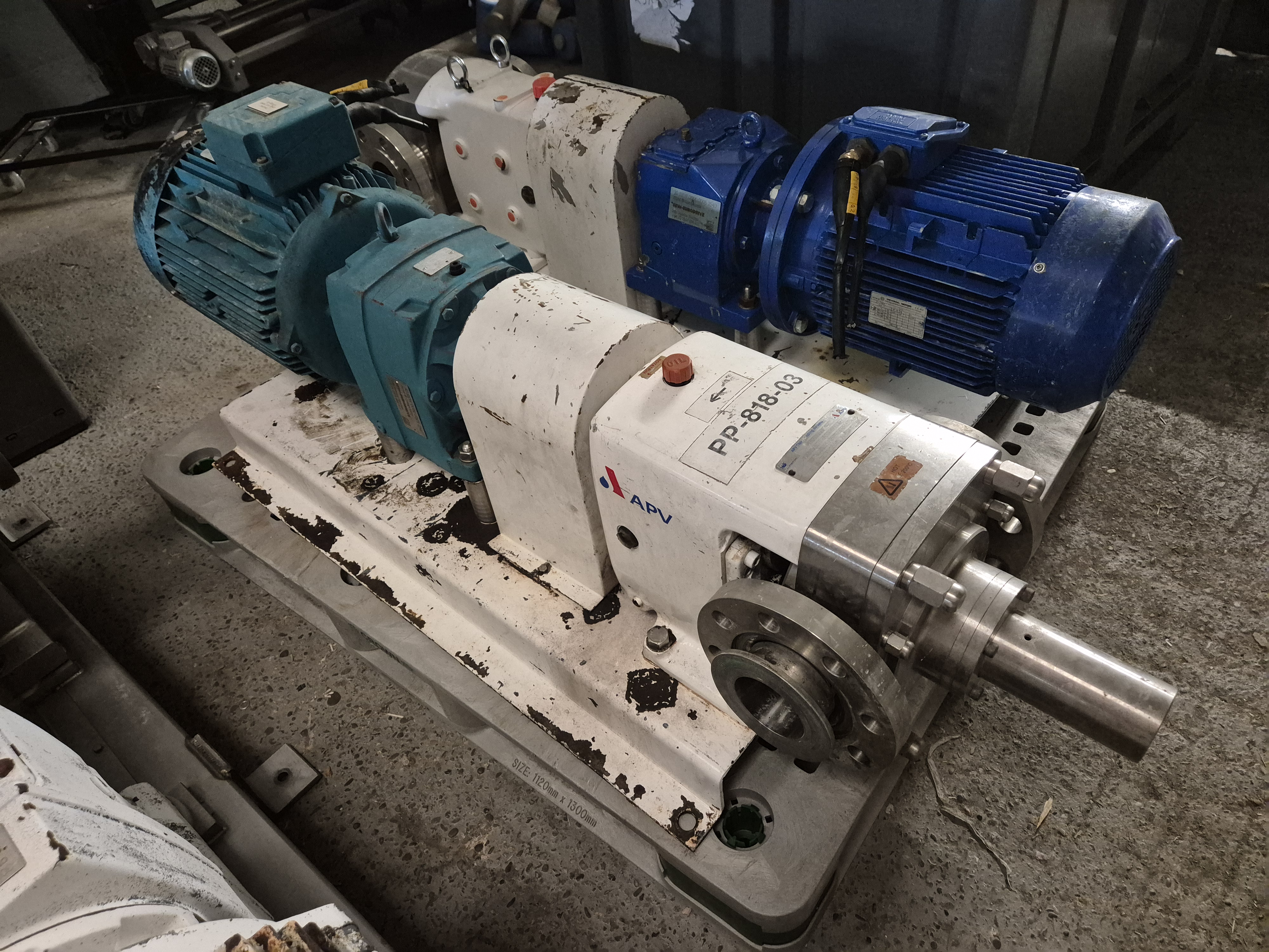 Used 2000 APV CL3/078/20 3" Rotary Lobe Pump