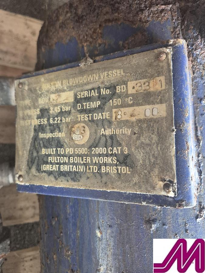 Used Fulton 15 E Vertical Steam Boiler