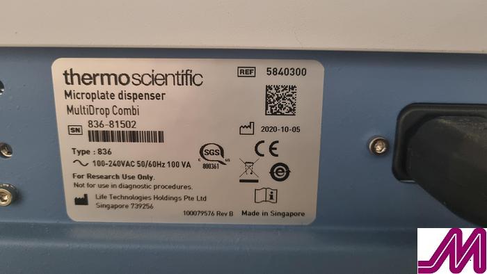Used 2020 Thermo Scientific Microplate Dispenser Multidrop Combi Type 836