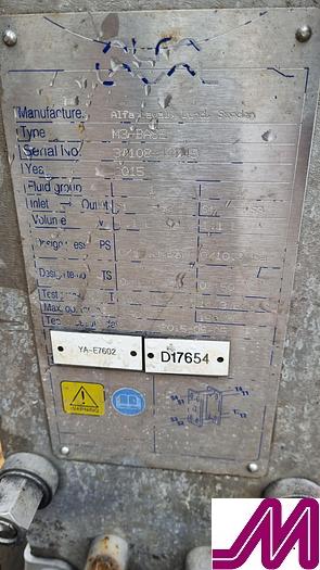 Used 2015 Alfa Laval M3-MBASE Plate Heat Exchanger