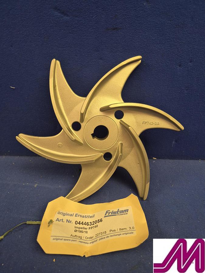 Used Fristam FP 742 - 3A STainless Steel Pump Impeller