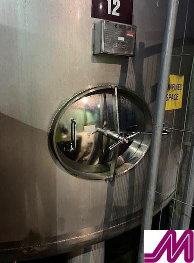 Used Bibby 30,000 Litre Stainless Steel Vertical Single Skin Tank