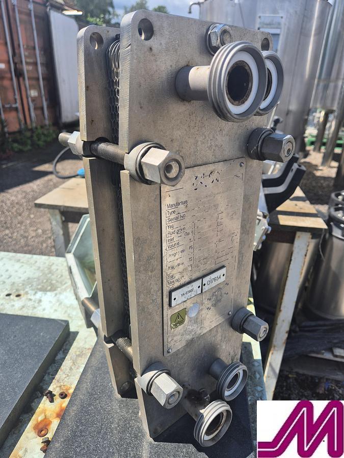 large watermarked used 2015 alfa laval m3 mbase plate heat exchanger