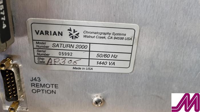 Used Varian CP-3800 Gas Chromatography with CP8400 Autosampler & Varian Saturn 2200 Mass Spectrometer