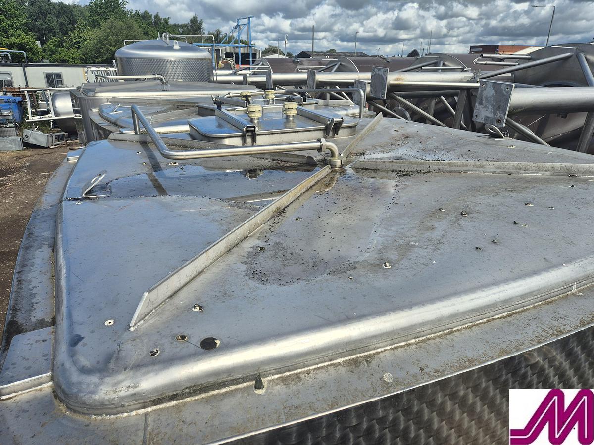 Used STB Engineering 11,800 Litre Jacketed Square Tank