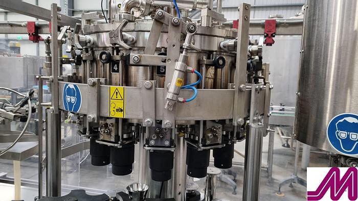 Used 2015 Raveco 12-12-1 Tribloc Carbonated Glass Bottle Rinser - Filler - Crowner