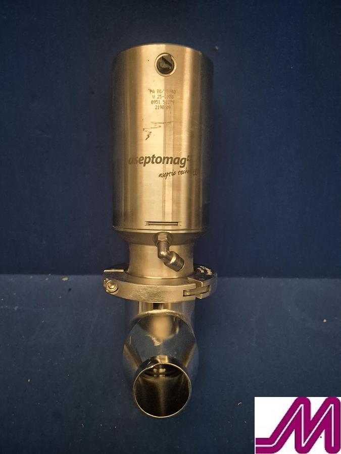 Used GEA Tuchenhagen Aseptomag Shut Off Valve with Control Head DN40