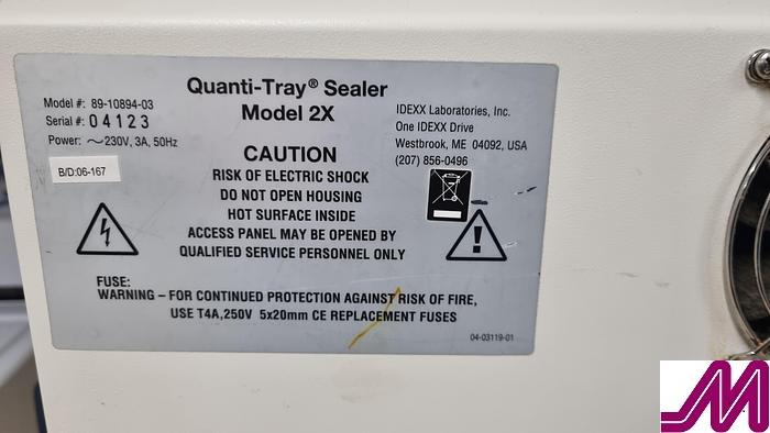 Used Idexx Laboratories Quanti Tray Sealer Model 2X