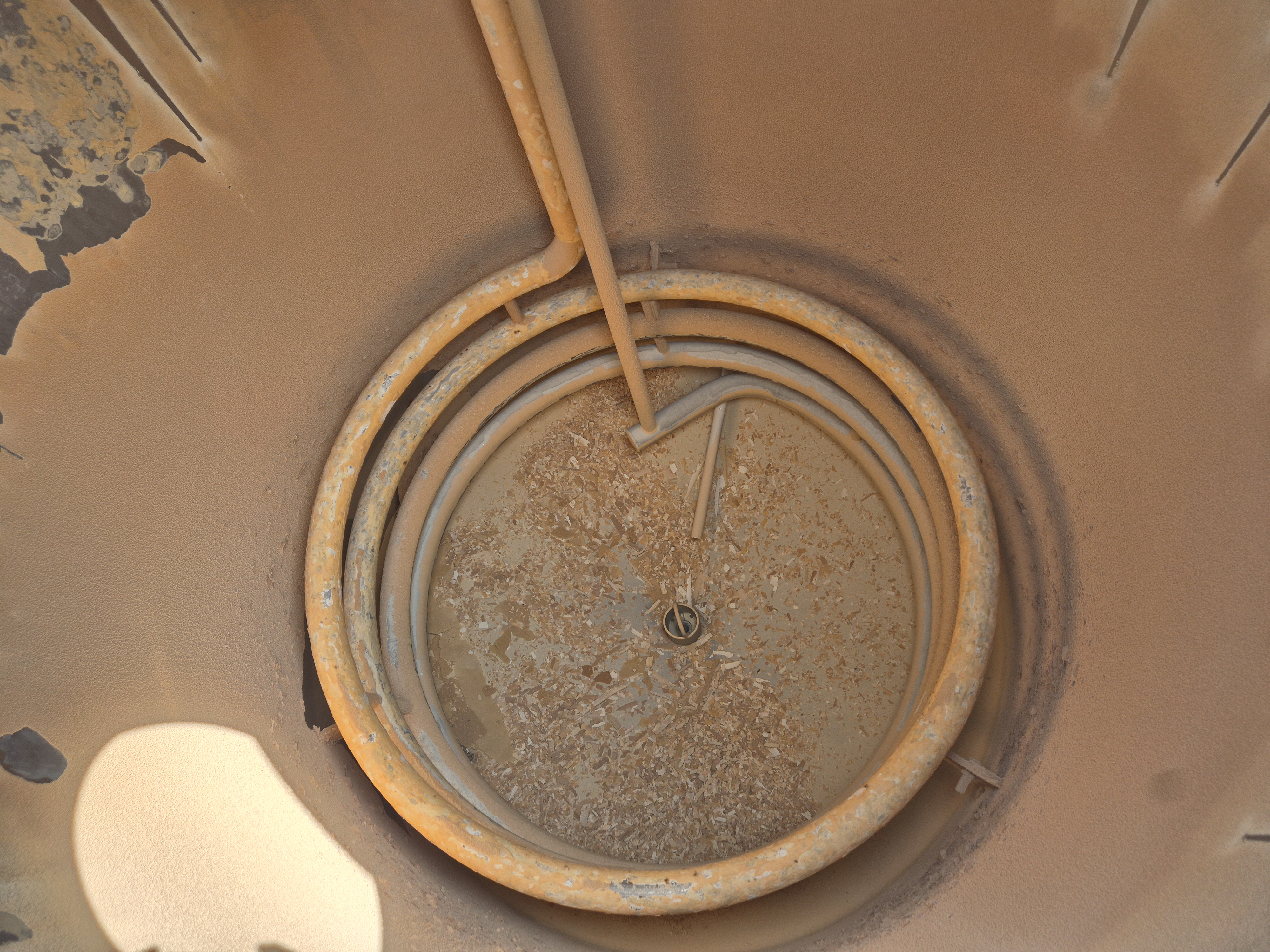 Used 2,250 Litre Stainless Steel SIngle Skin Tank with Internal Coil