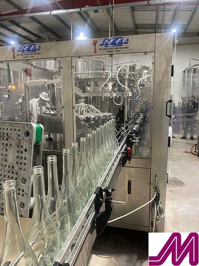 Used 2012 CIMEC Monobloc Riner Filler Capper 20/24/3 Counter Pressure Filler SUitable for Carbonated Drinks