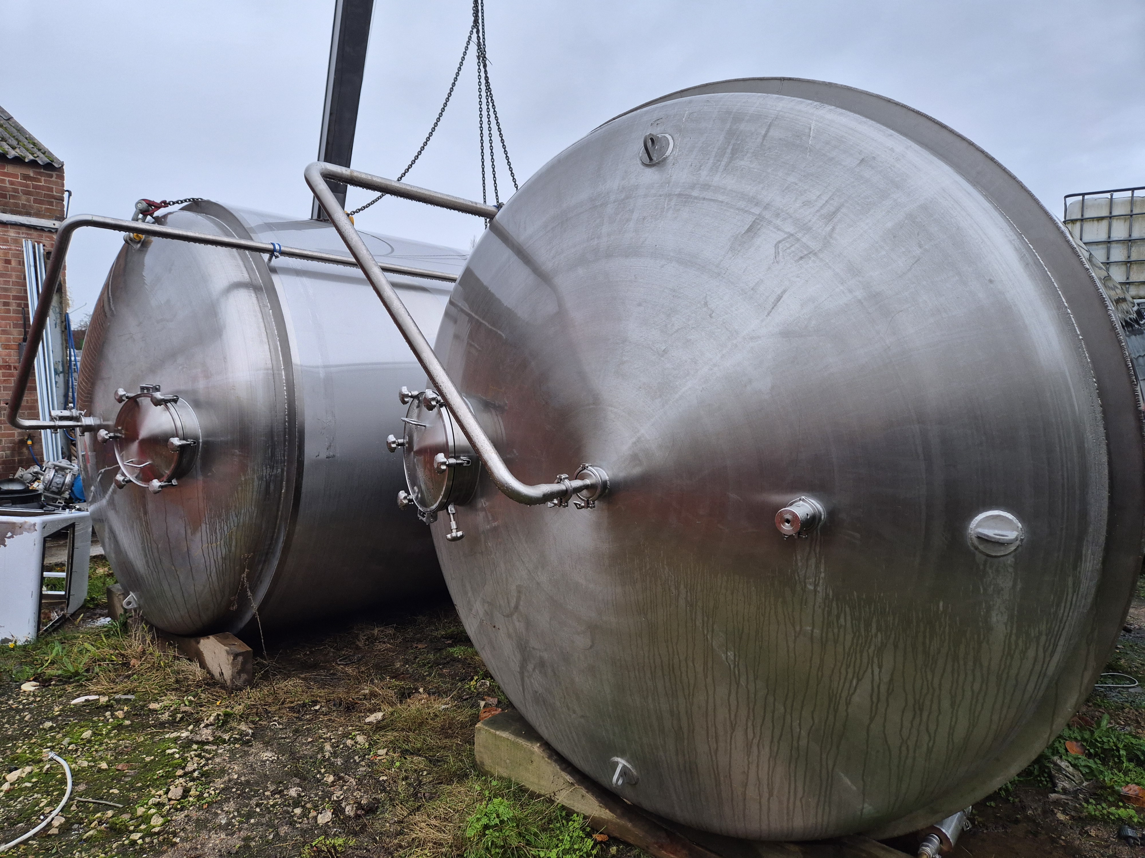 Used 2023 18,760 Litre Cylindro Conical Fermenting Vessel 6PD