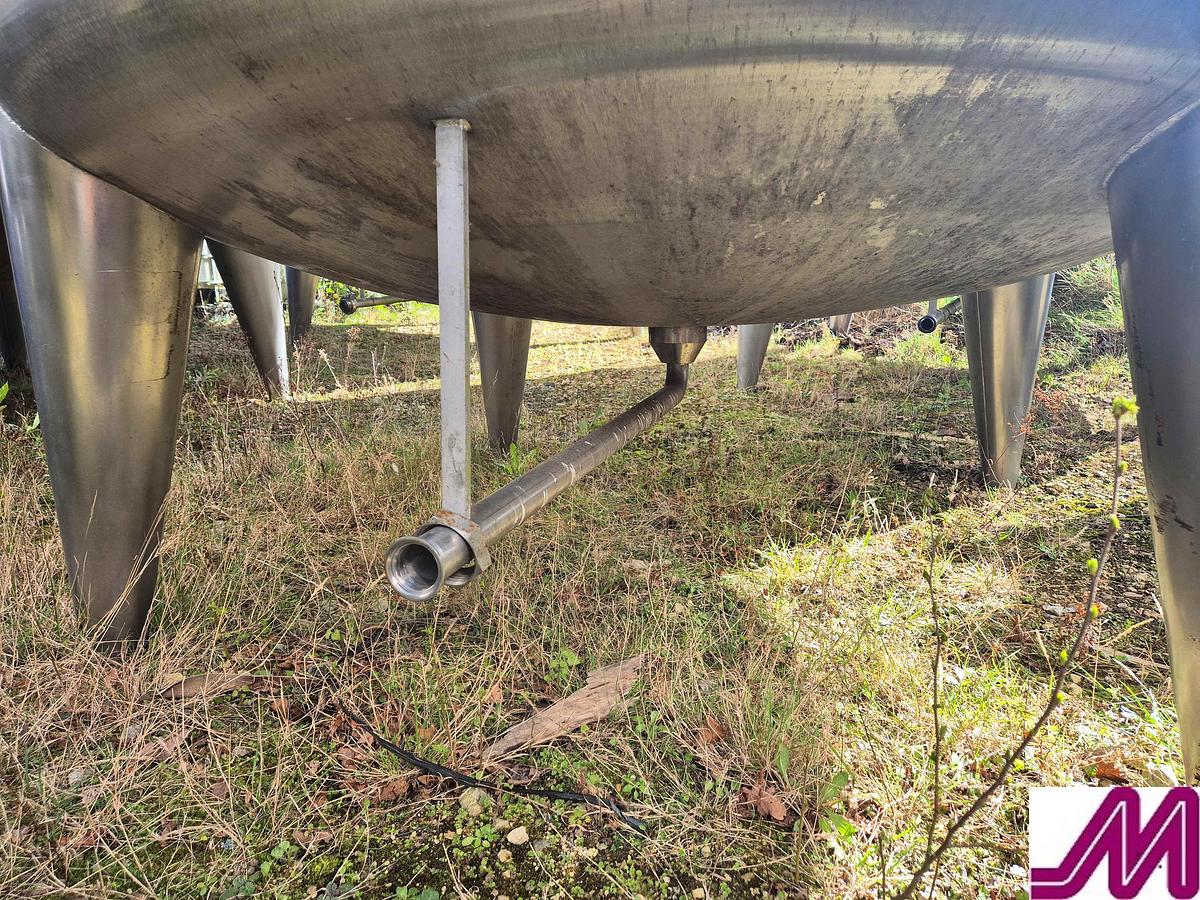 Used Moeschle 12,000 Litre Stainless Steel Jacketed Tank