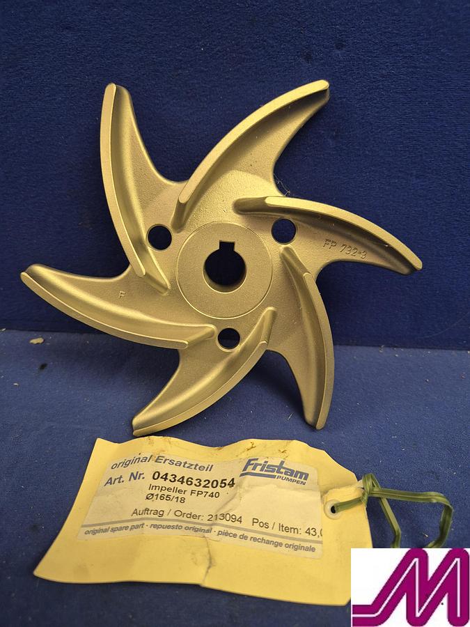 Used Fristam FP 732 - 3 Stainless Steel Pump Impeller