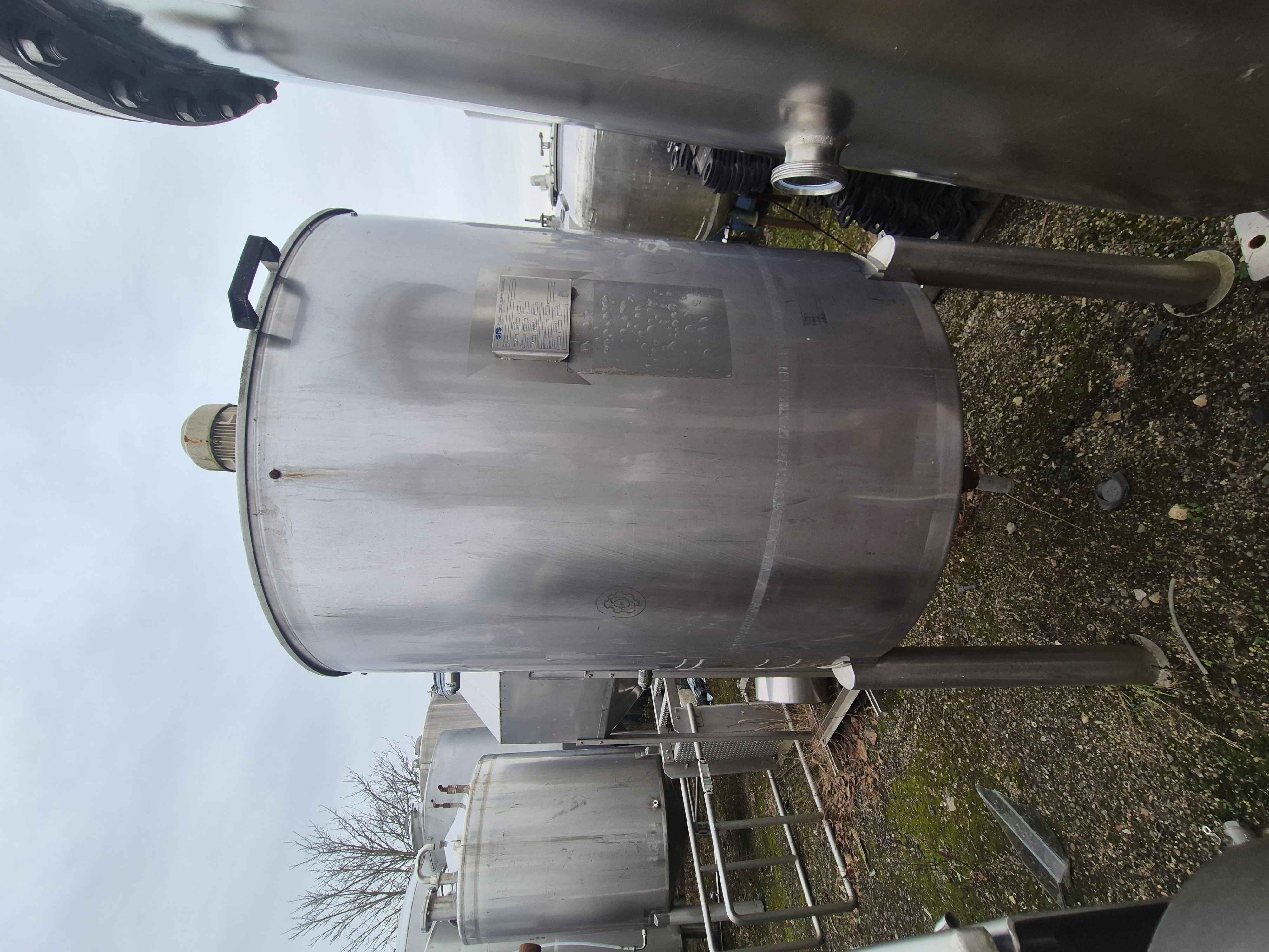 Used 2004 SRS MIx Technology 1200 Litre Stainless Steel Single Skin Mix Tank