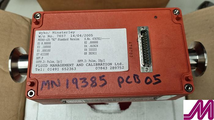 Used Proces Data Silkeborg PD 340 Size C25 1" Magnetic Flow Transmitter