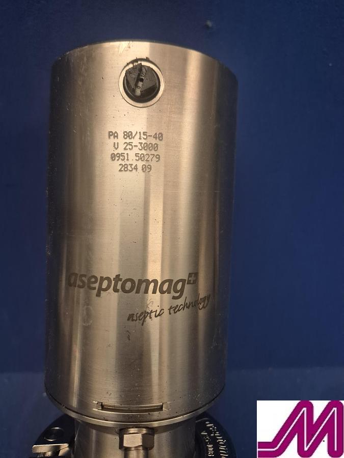 Used GEA Tuchenhagen Aseptomag Shut Off Valve with Control Head DN25