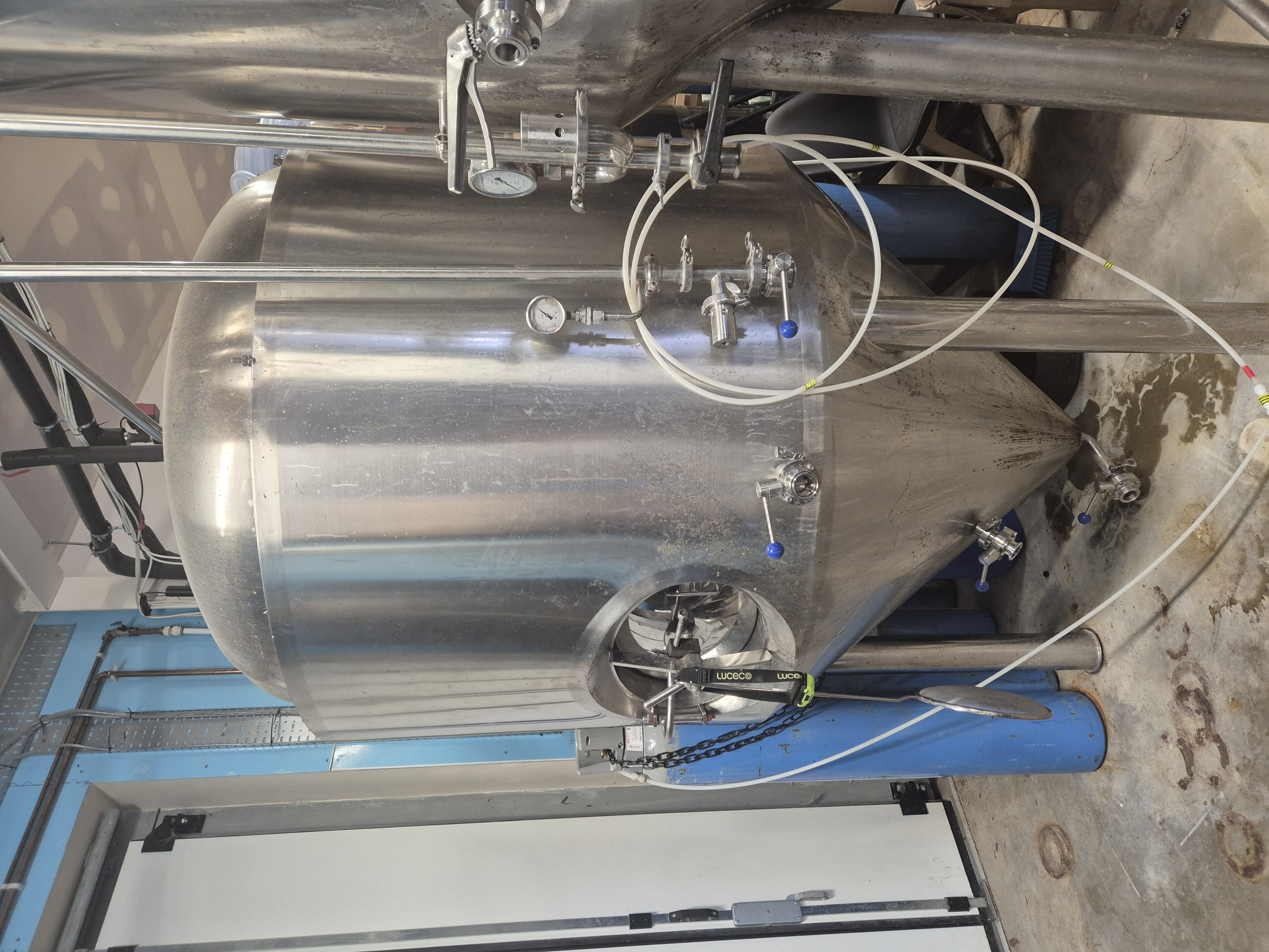 Used 1,000 Litre Stainless Steel Cylindro Conical Fermenting Vessel