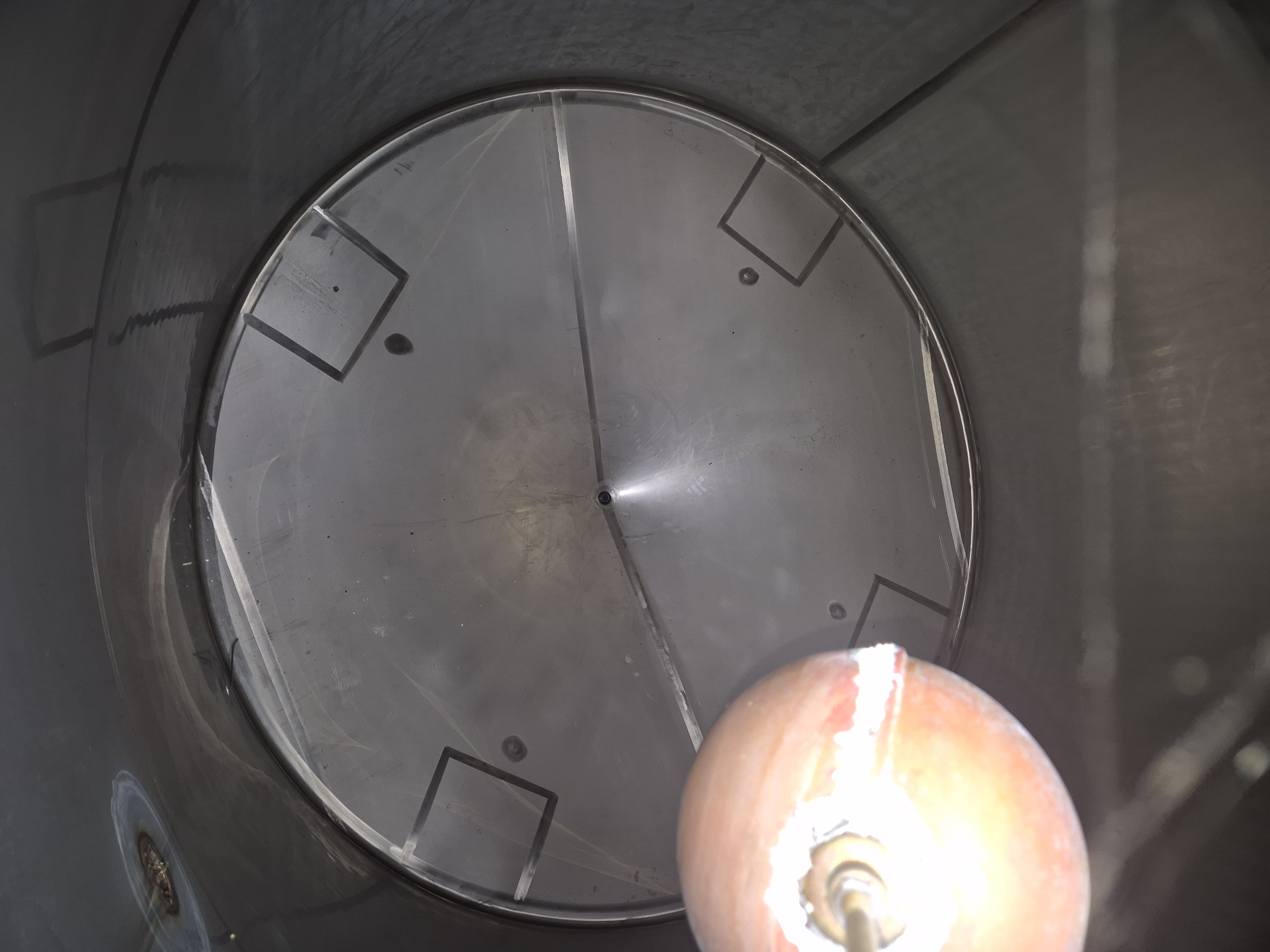Used Moeschle 12,800 Litre Stainless Steel Hot Liquor Tank
