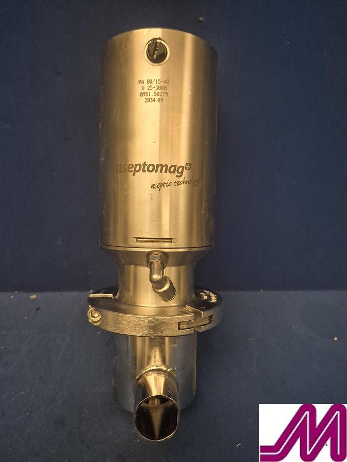 Used GEA Tuchenhagen Aseptomag Shut Off Valve with Control Head DN25
