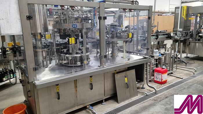 Used 2015 Raveco 12-12-1 Tribloc Carbonated Glass Bottle Rinser - Filler - Crowner