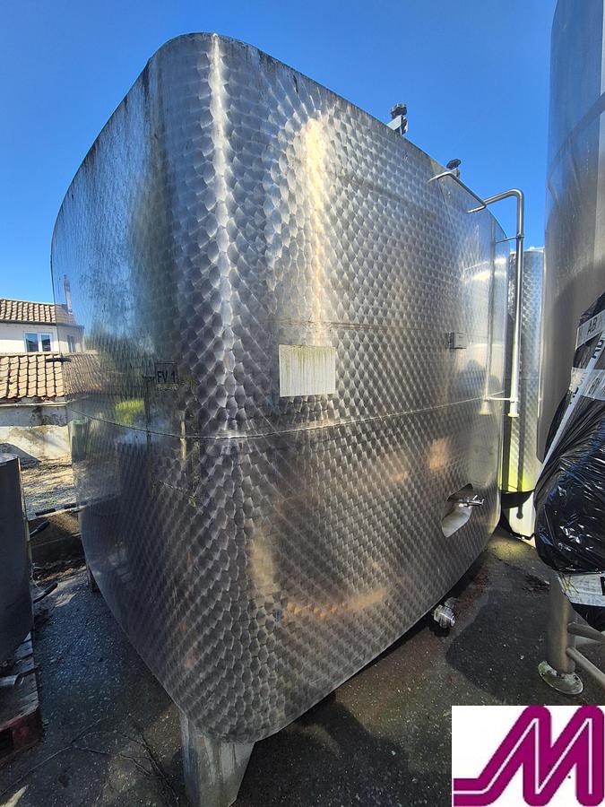 Used Moeschle 11,700 Litre Jacketed Square Tank