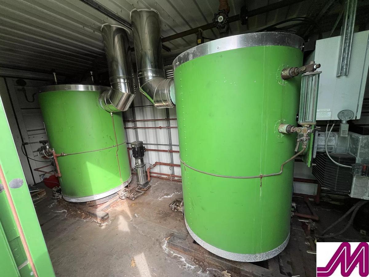 Used 2017 CFB Conatinerised Twin Boiler House with 2 x 475 kg / hr boilers