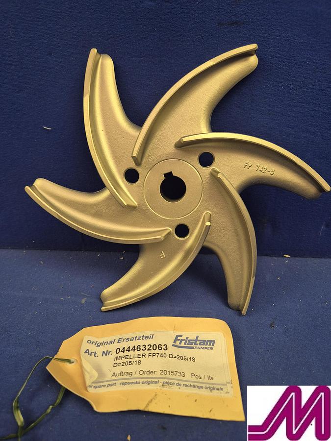 Used Fristam FP 742 - 3 Stainless Steel Pump Impeller