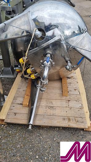 Used 500 Litre Electrically Heated Jacketed Mixing Vessel with Scrape Wall Agitator