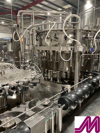 Used 2012 CIMEC Monobloc Riner Filler Capper 20/24/3 Counter Pressure Filler SUitable for Carbonated Drinks