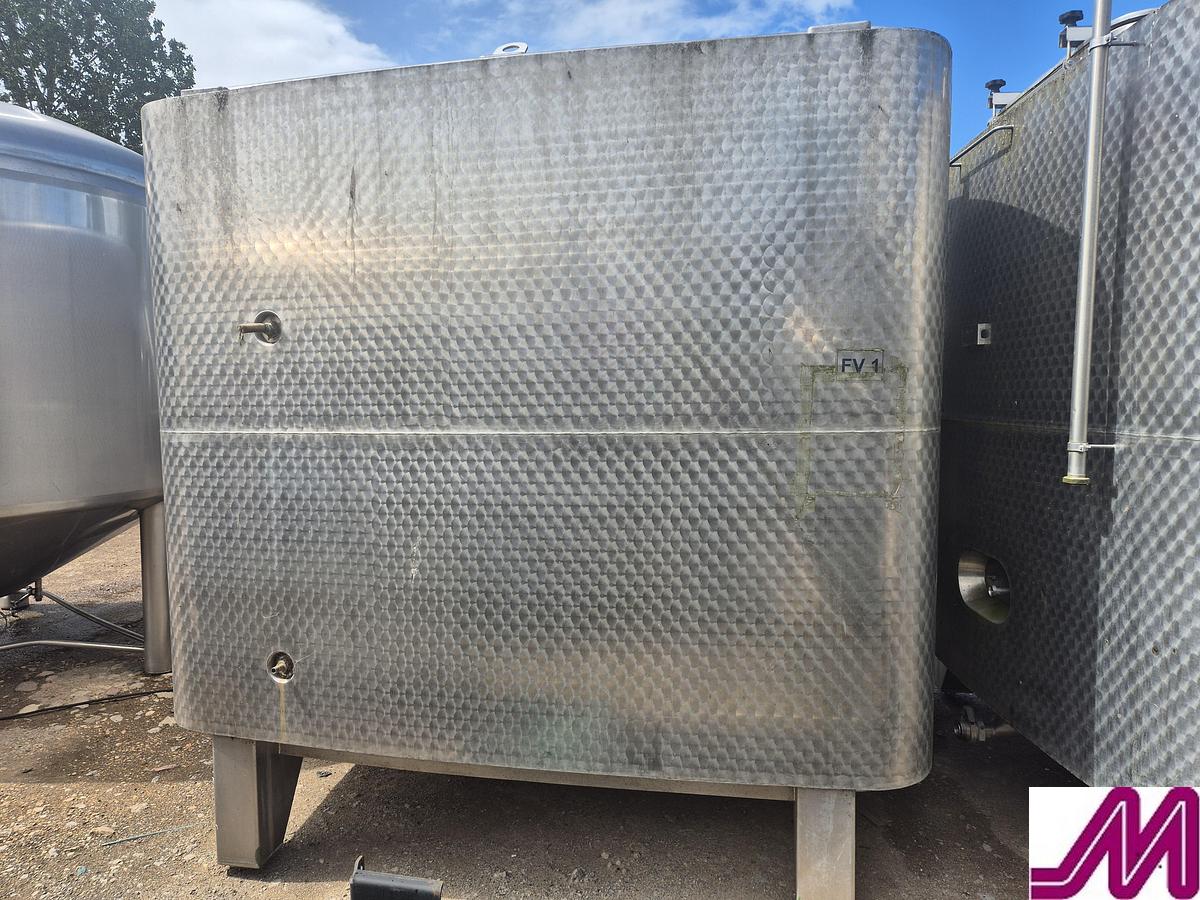 Used Moeschle 11,700 Litre Jacketed Square Tank