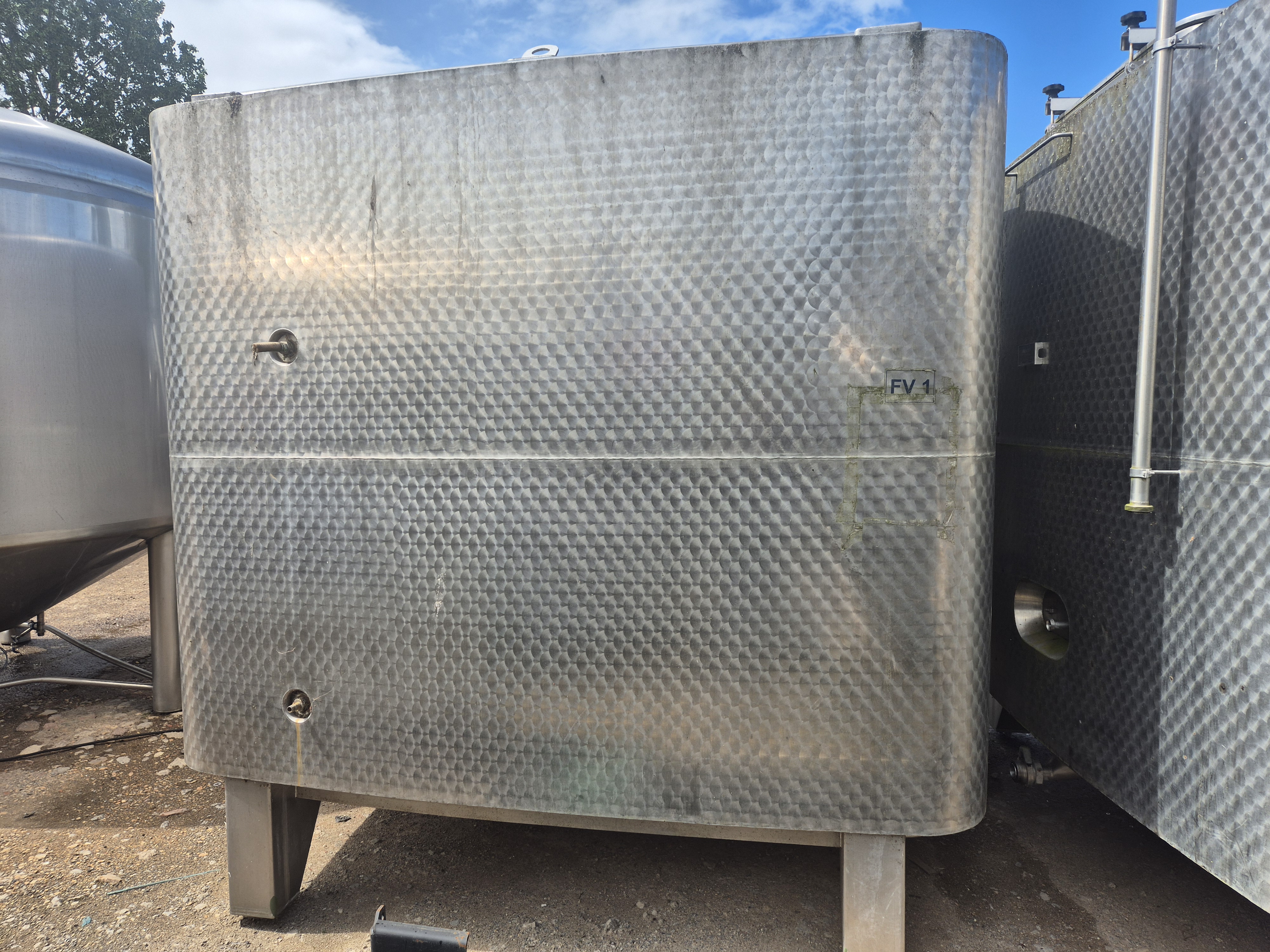 Used Moeschle 11,700 Litre Jacketed Square Tank