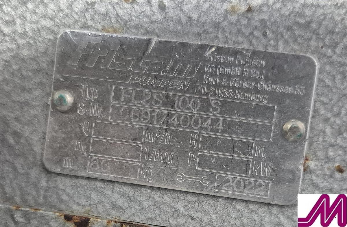 Used 2022 Fristam FL2S/100 S 2" Rotary Lobe Pump on Trolley