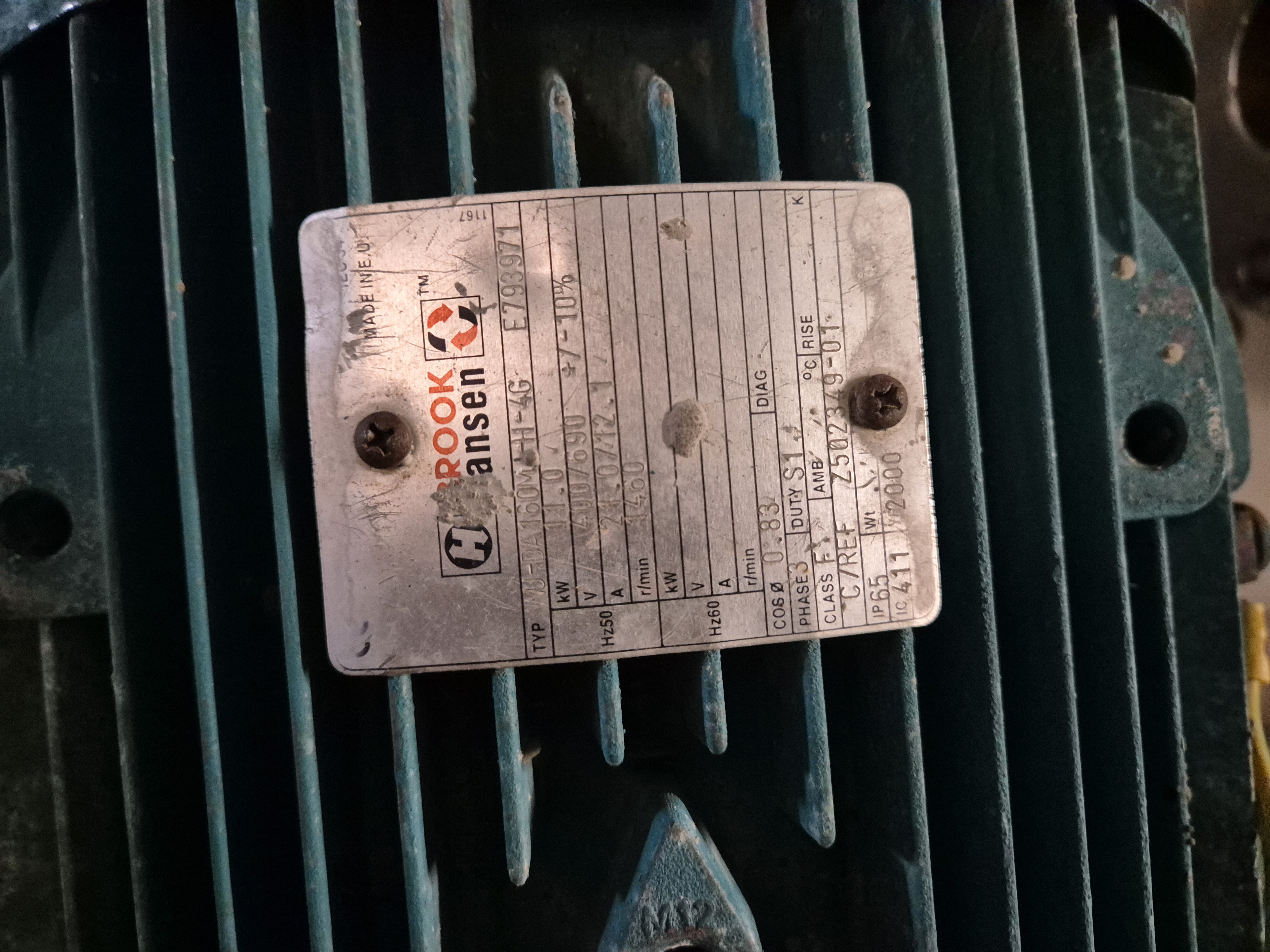 Used 2000 APV CL3/078/20 3" Rotary Lobe Pump