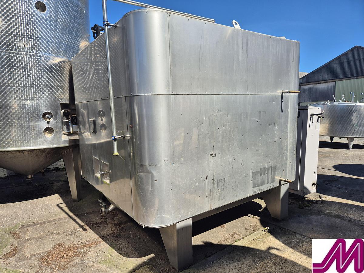 Used STB Engineering 11,800 Litre Jacketed Square Tank
