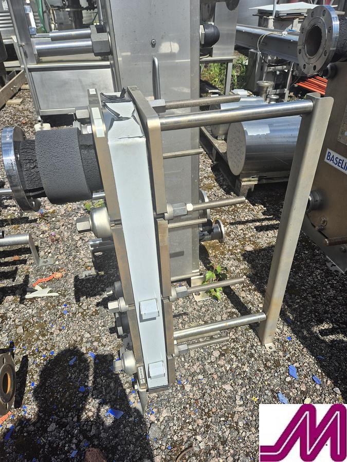 large watermarked used 2012 alfa laval m10 mbase plate heat exchanger