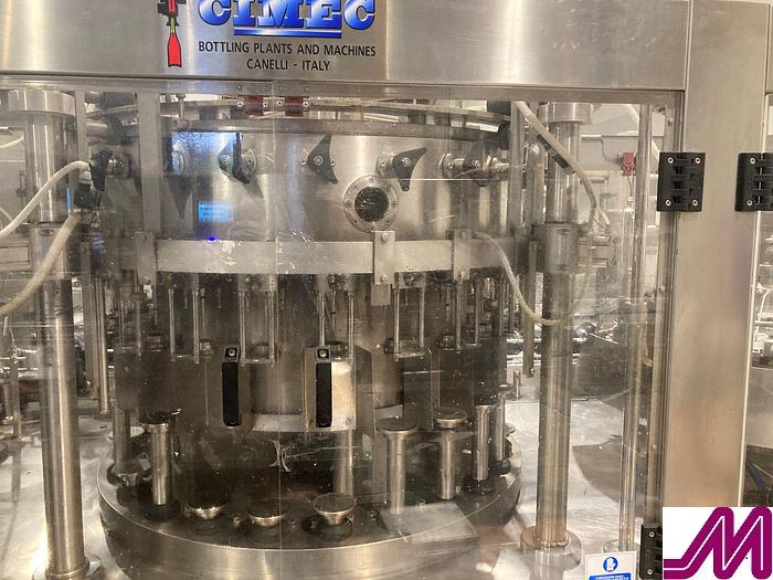 Used 2012 CIMEC Monobloc Riner Filler Capper 20/24/3 Counter Pressure Filler SUitable for Carbonated Drinks