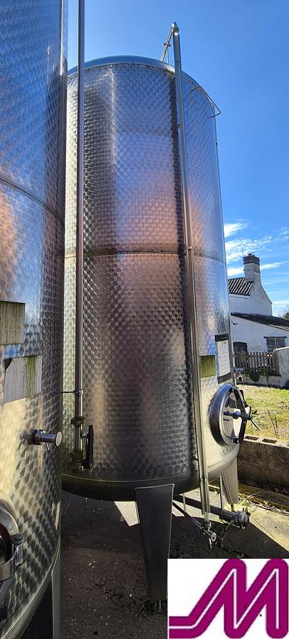 Used 2011 Moeschle 8,950 Litre Stainless Steel Single Skin Tank
