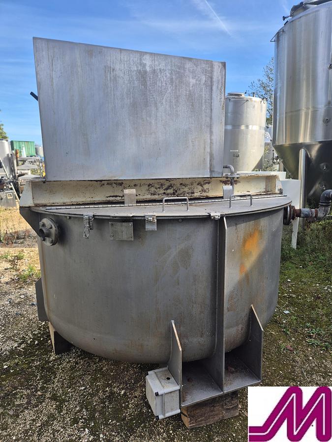 Used 1500 Litre Stainless Steel Heavy Duty Mixing Tank