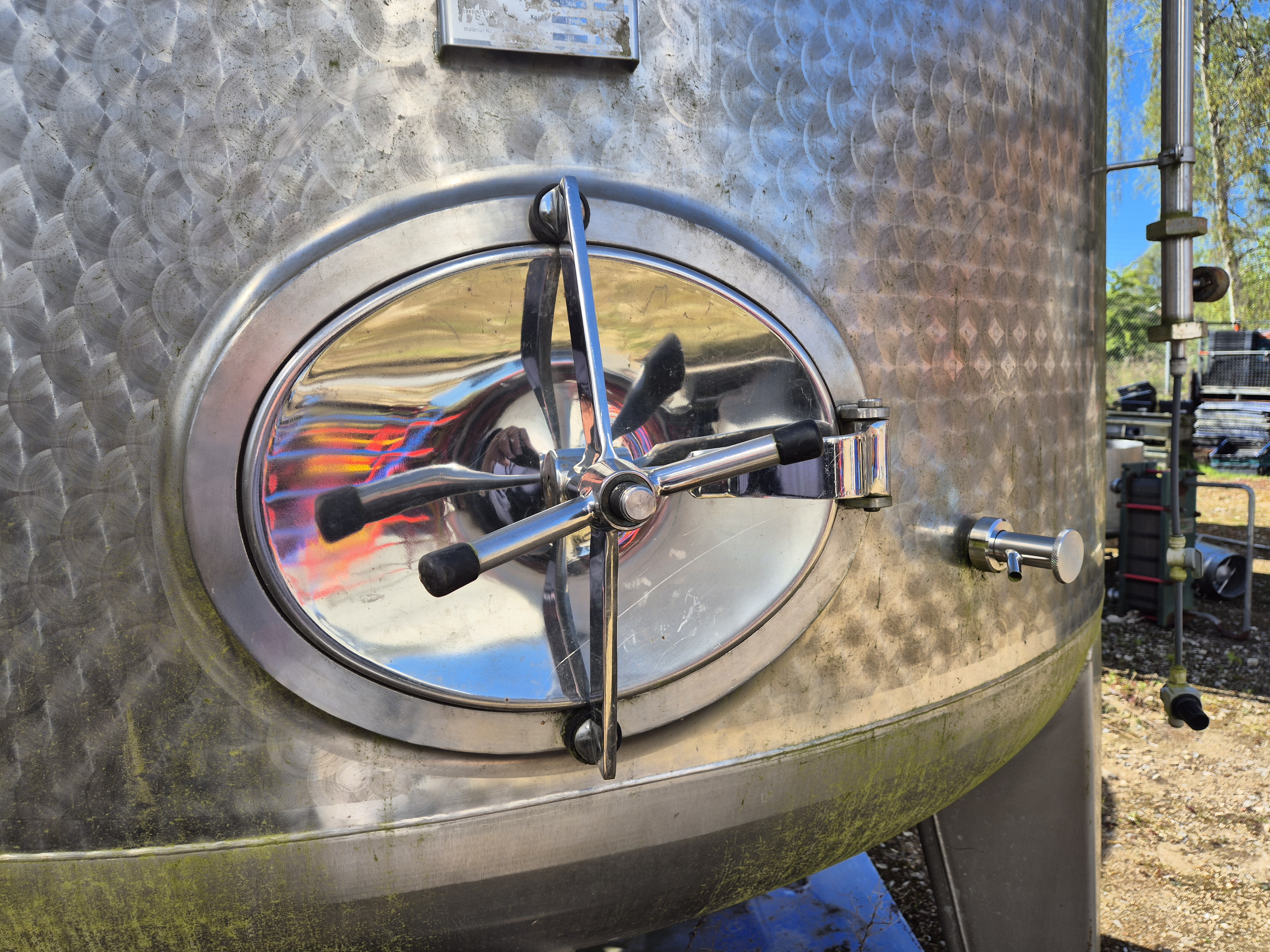 Used Moeschle 9,500 Litre Stainless Steel Single Skin Tank