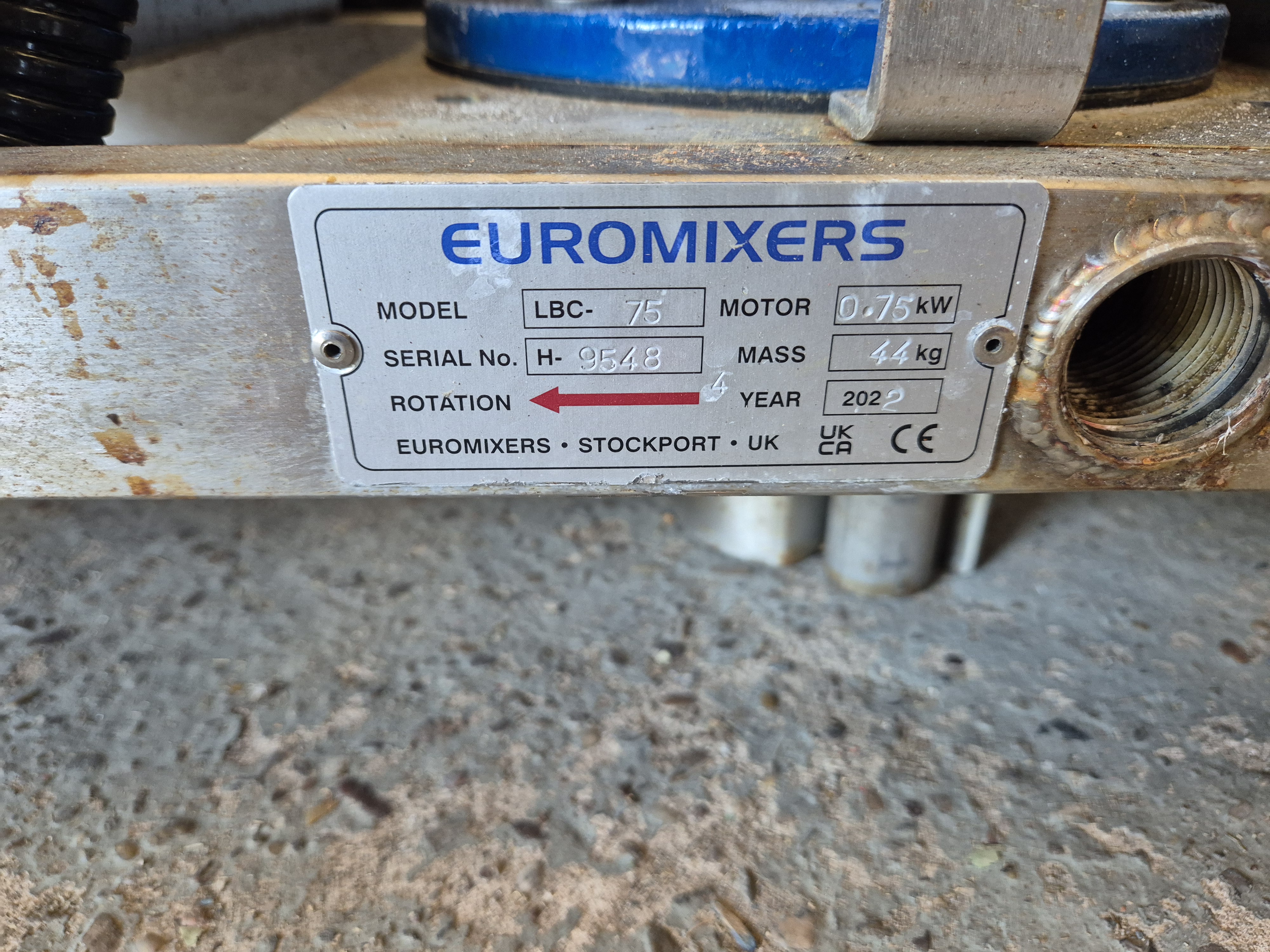 Used 2022 Euromixers LBC 75 Portabe IBC Mixer