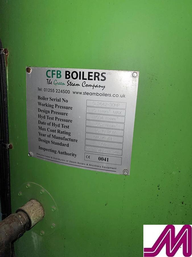 Used 2017 CFB Conatinerised Twin Boiler House with 2 x 475 kg / hr boilers