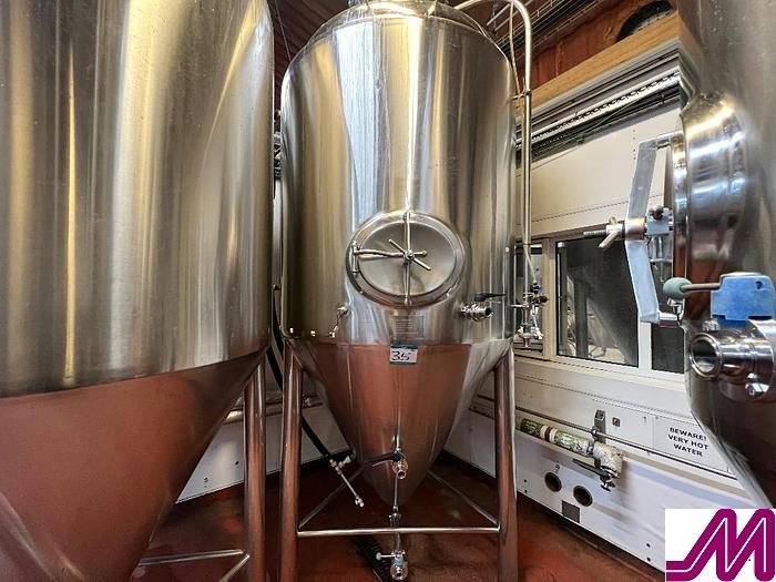 Used 2012 Zhejiang Dayu Zhejiang Dayu 3,200 Litre Jacketed Stainless Steel Fermentation Vessel