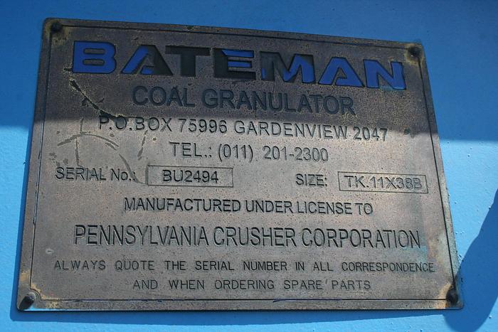 Used Bateman Coal Granulator
