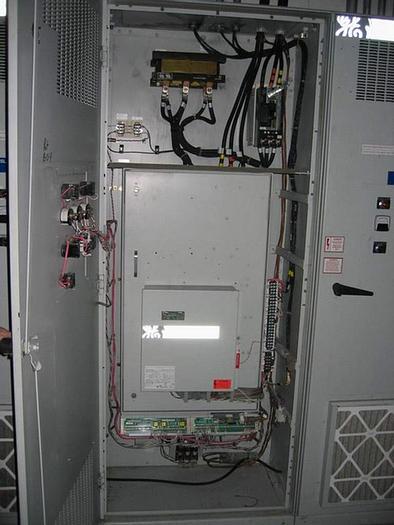 Used Kvaerner Hymac 100-MLL Primary Twin Wire Press, Cut Flight Model Cf-2408.80 Screw Conveyor, With 125 Hp, 175 Amps, 460 Volt, 60 Hz General Electric Drive (Mcc No.: 440-#05K).  With Control Panel. #20483