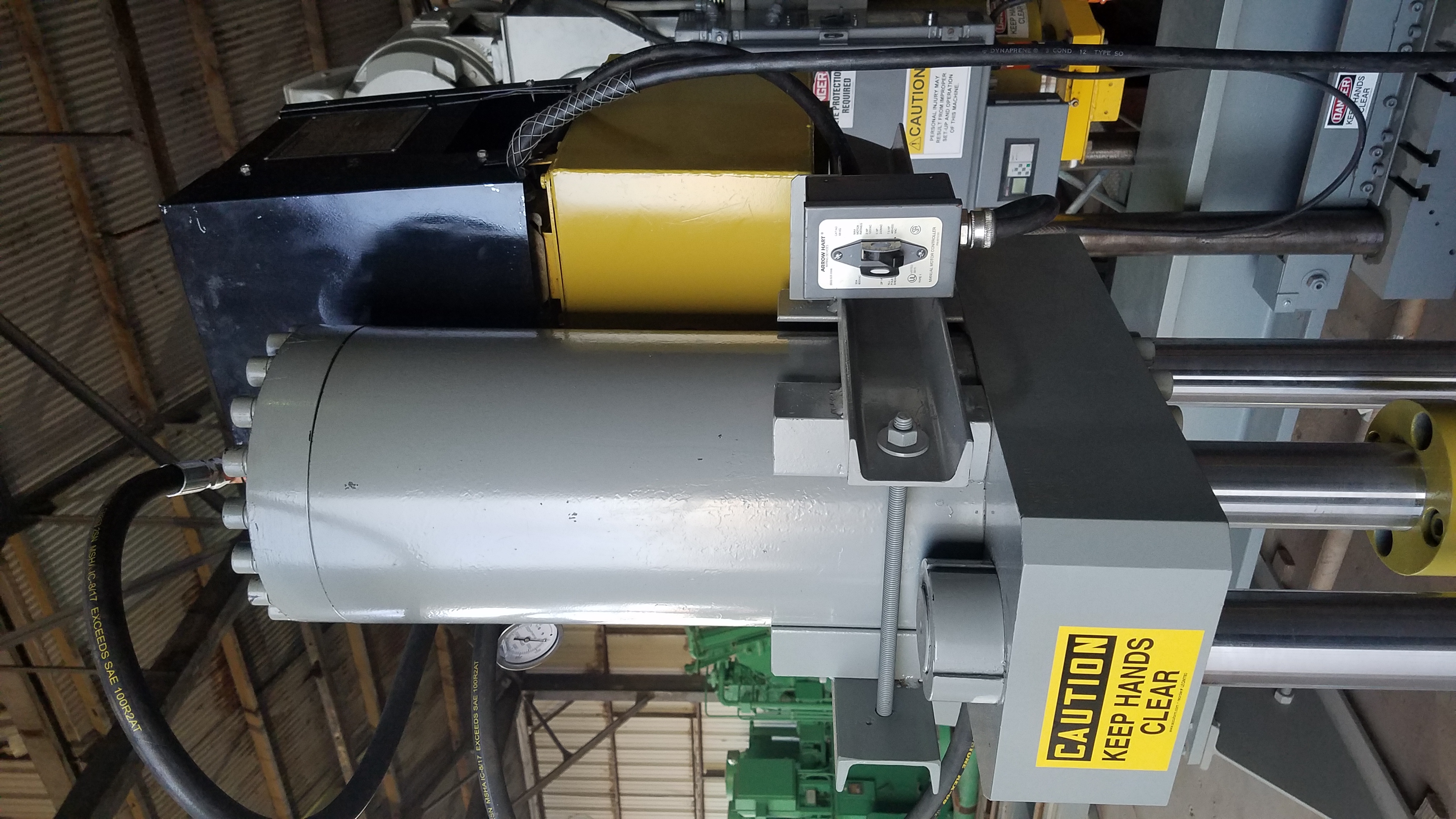 Used 80 Ton Rutil Hydraulic Straightening Press; 2 Axis Traveling Head; Dual Tie Rod Type