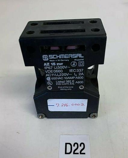 SCHMERSAL AZ15 ZVR VDE0660 IEC337 INTERLOCK SWITCH (AS PICTURED) *NEW NO BOX*